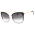 Kate Spade Genice/S 0RRC 00 Black Gold (F8 gray gradient lens) Sunglasses One Size